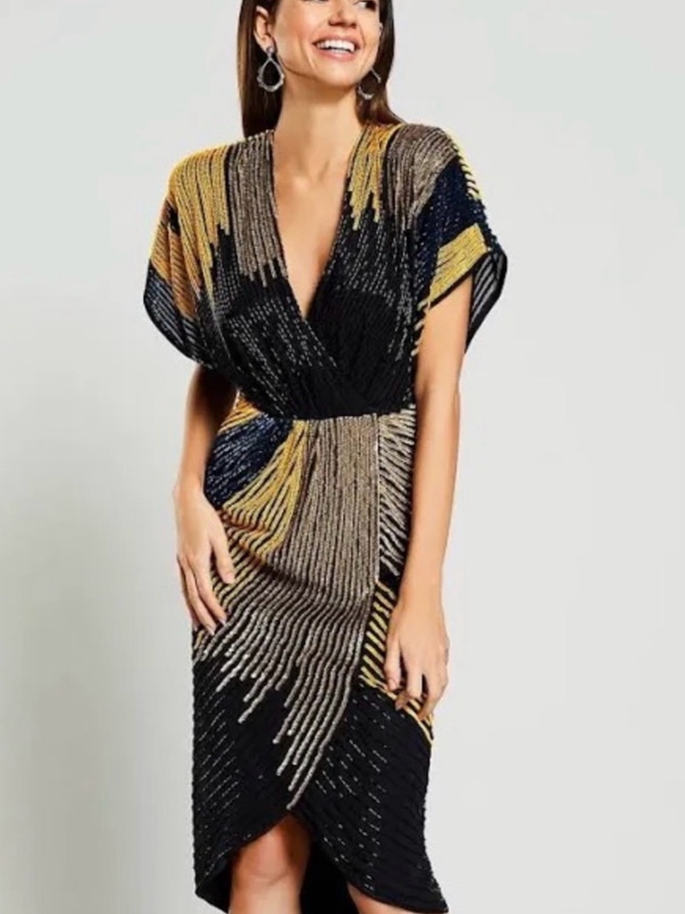 Gianni Bini Bridget Beaded Dress Size 8